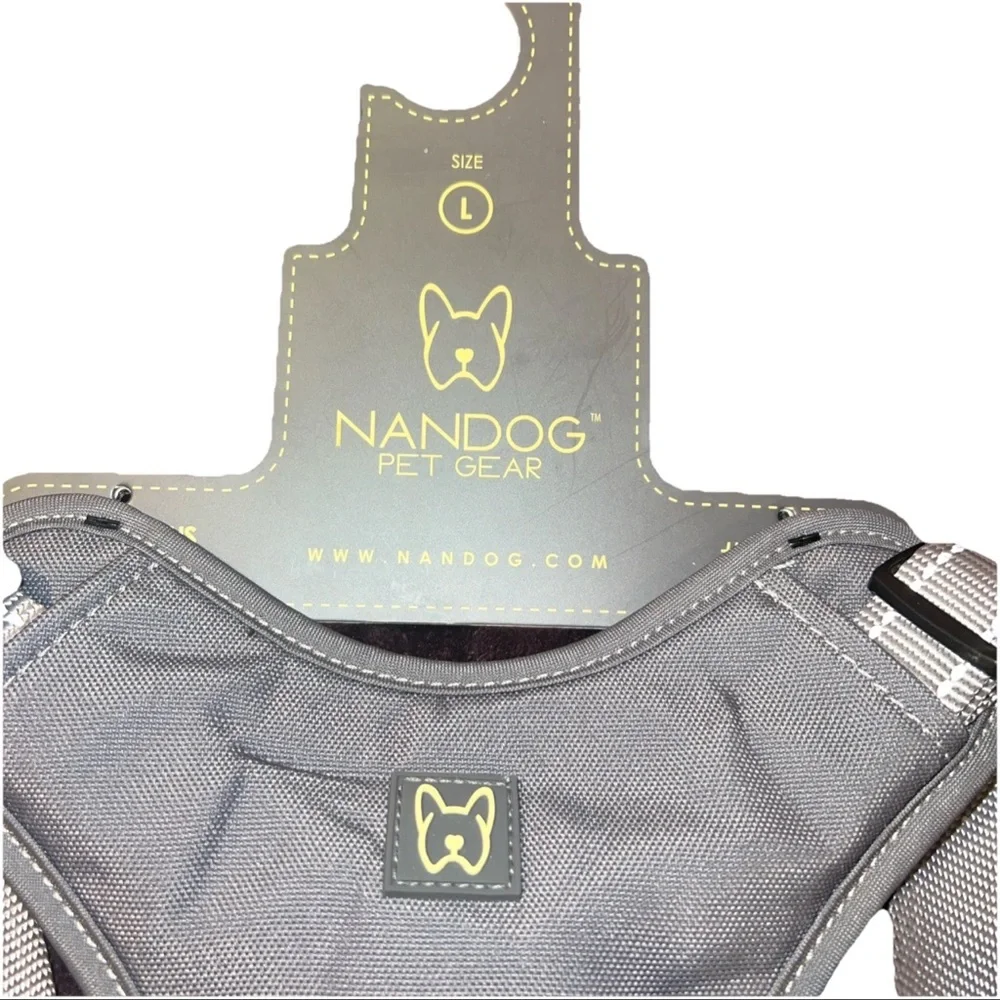 Nandog Pet Harness Large Pet Harness Grey New